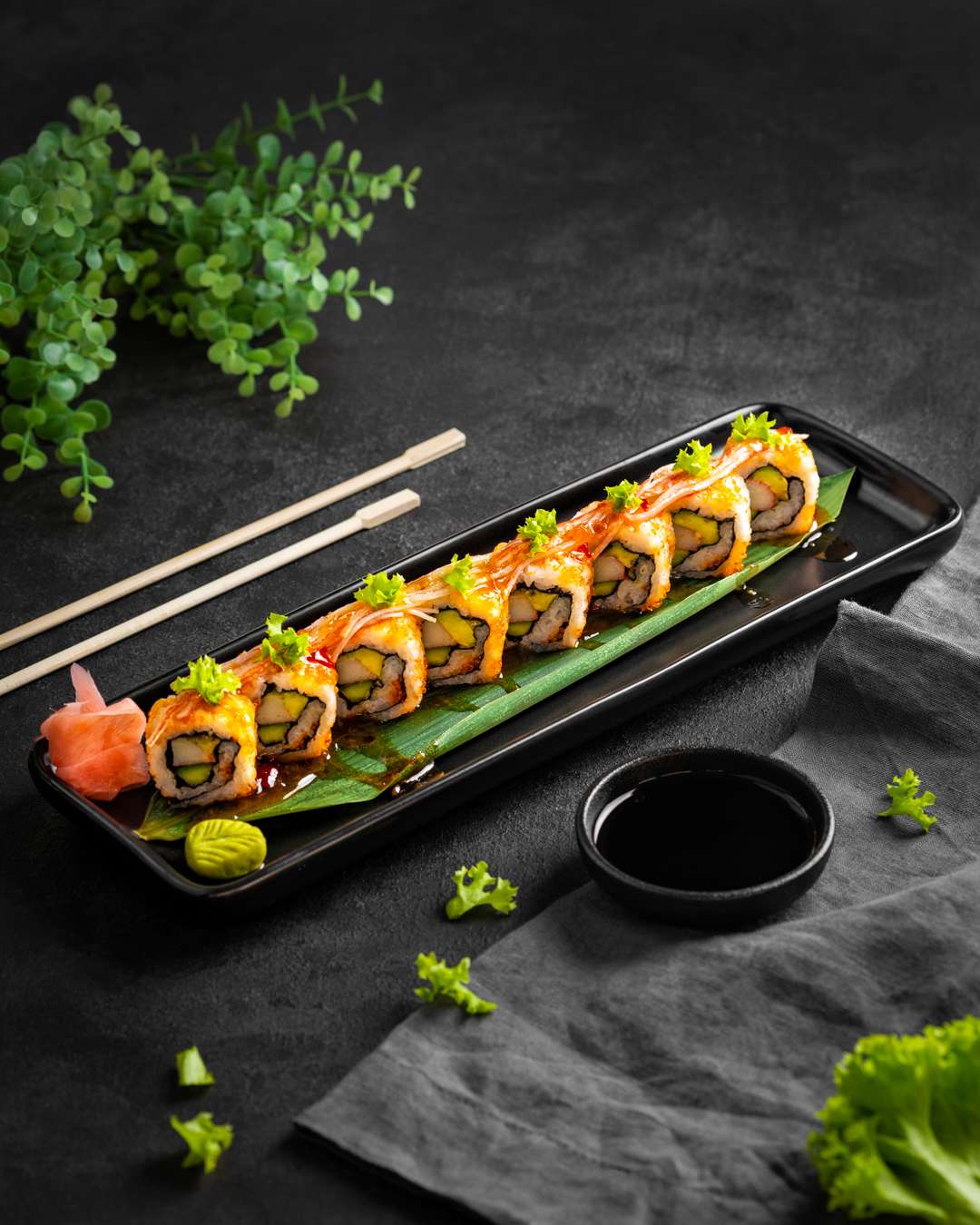 Delicious Sushi is available at The Blaze DXB