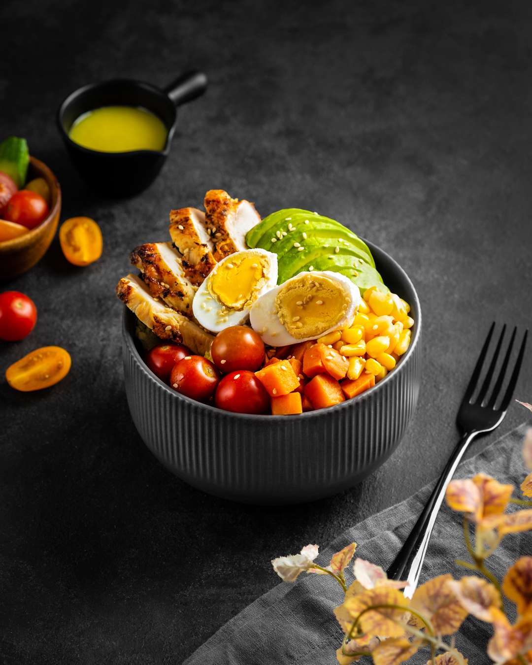 Protein Bowl, Fresh Beans, Sweet Potato, Carrots, Chick-Peas, Lentil, Edamame, Grilled Halloumi And Tahini Sauce. All kind of breakfast items you can find it from our Restaurant Special Menu